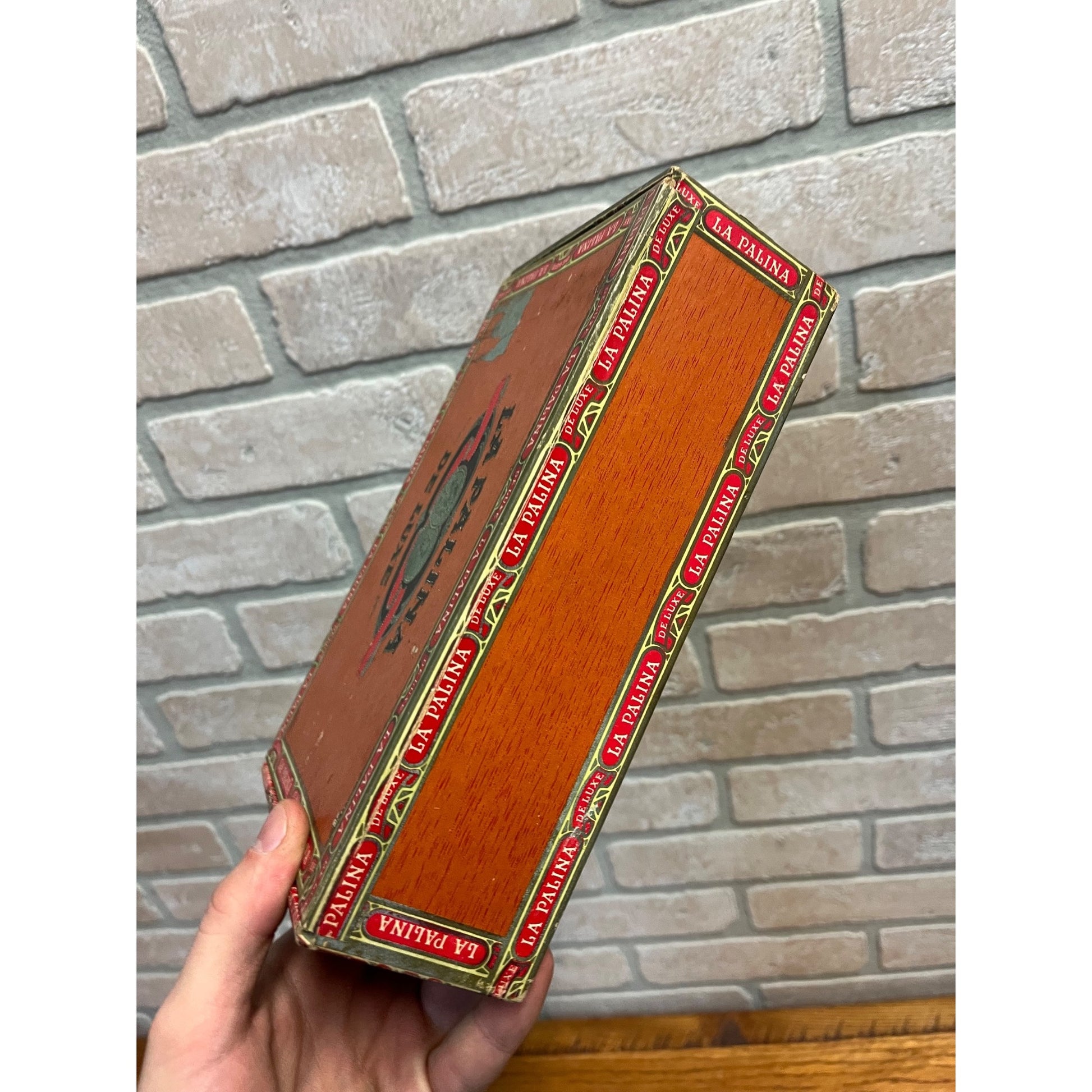 Vintage La Palina De Luxe Cigars Advertising Box Empty Congress Cigar Co. NY