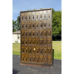 Vintage Industrial 48-Drawer File Cabinet Green Steel Office Antique Art Metal