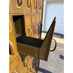 Vintage Industrial 48-Drawer File Cabinet Green Steel Office Antique Art Metal