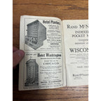 Vintage Rand McNally Indexed Pocket Map Tourist Shippers Guide Booklet Railroads