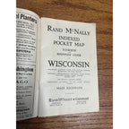 Vintage Rand McNally Indexed Pocket Map Tourist Shippers Guide Booklet Railroads