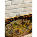 Vintage 1920s Mason's Blackening Shoe Polish Advertising Litho Crate Sign Lid