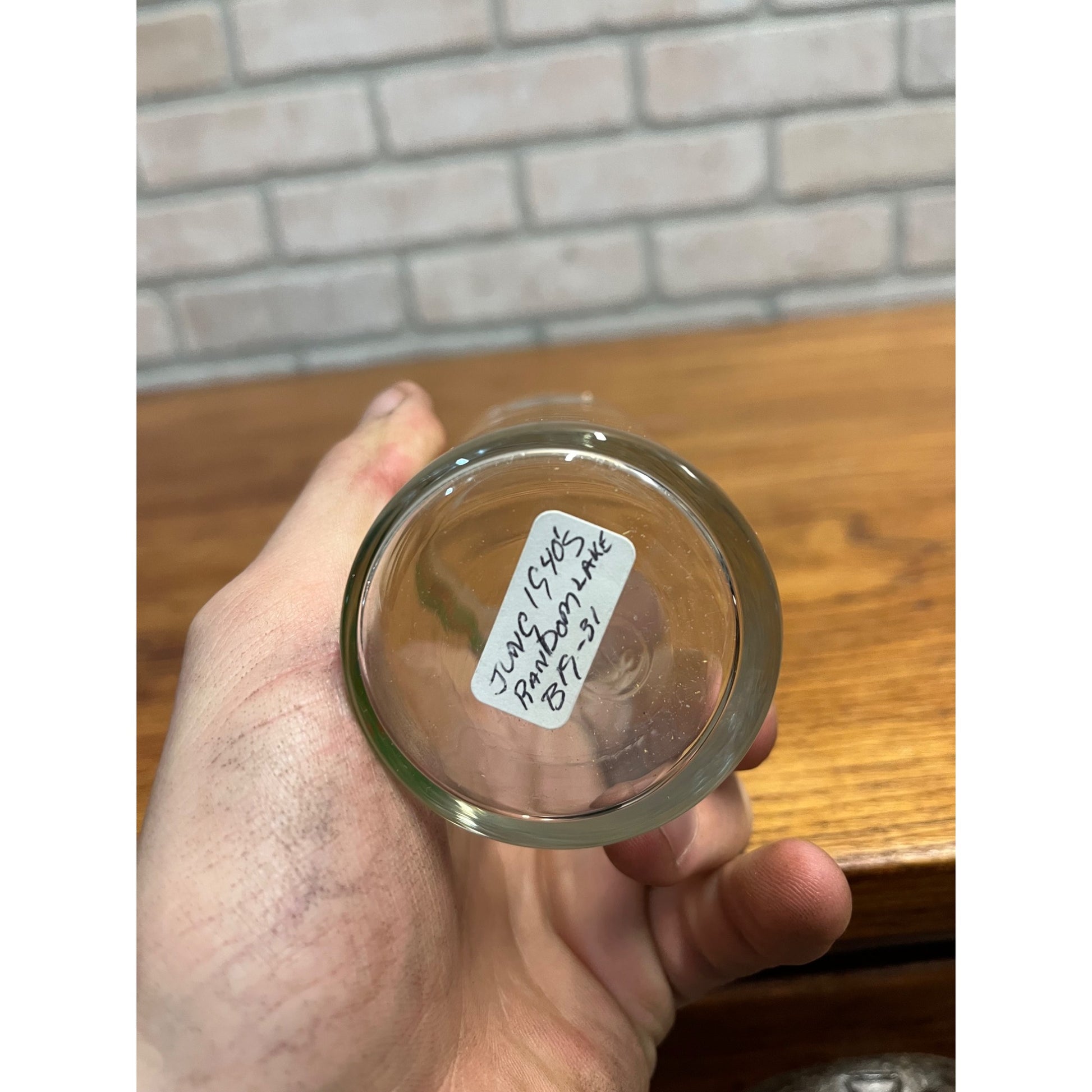 Vintage Jung Beer Glass ACL Leaf Random Lake Wisconsin Beer Brewing Milwaukee