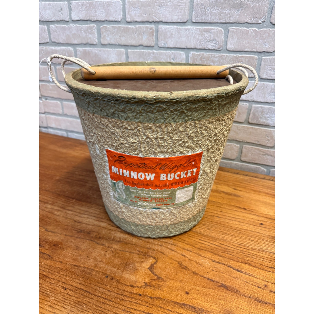 Vintage Keiding Perpetual Wiggle Minnow Bucket Milwaukee Wis