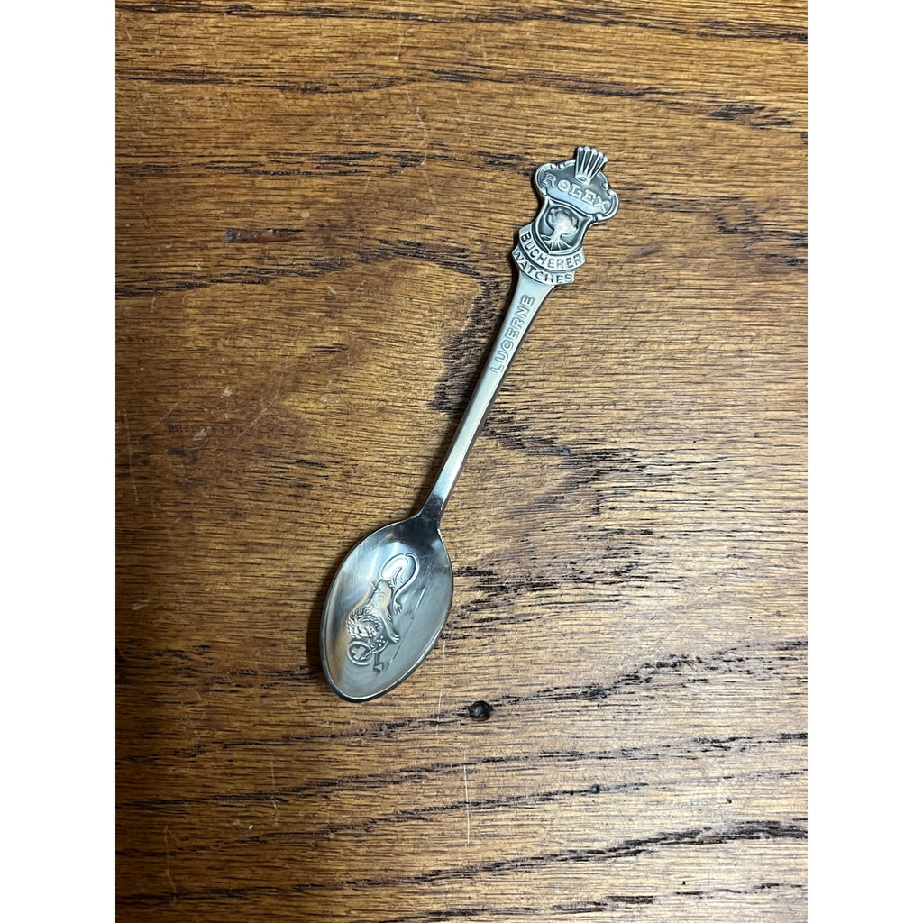 Rolex Bucherer Watches Lucerne B100 12 VTG Souvenir Spoon Collectible