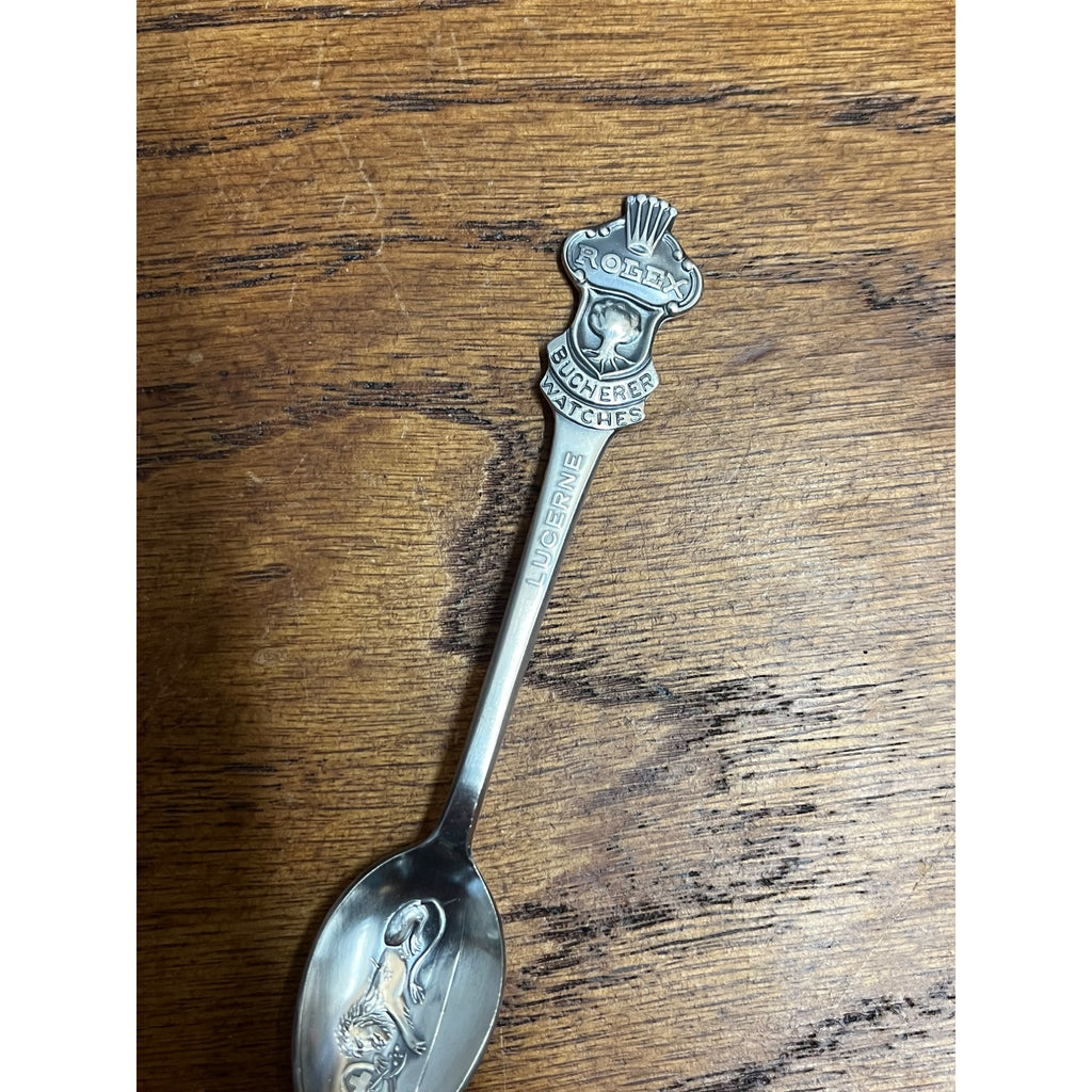Rolex Bucherer Watches Lucerne B100 12 VTG Souvenir Spoon Collectible
