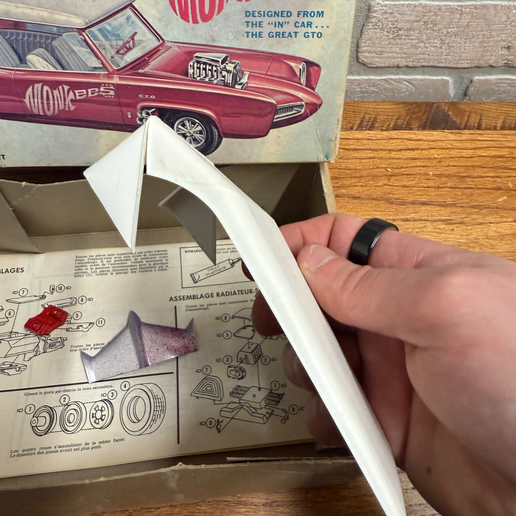 Vintage 1967 Monkees Monkeemobile MPC 1/25 Scale Model - Partially Built