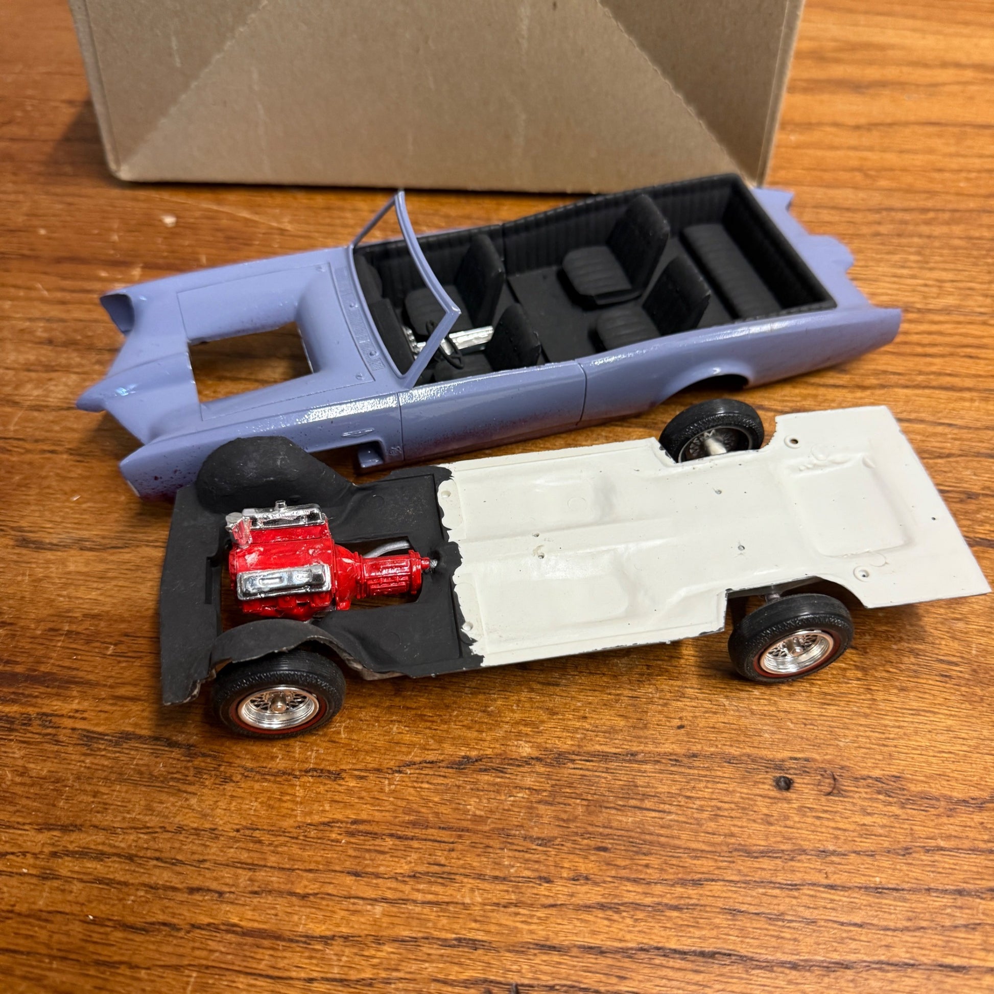 Vintage 1967 Monkees Monkeemobile MPC 1/25 Scale Model - Partially Built