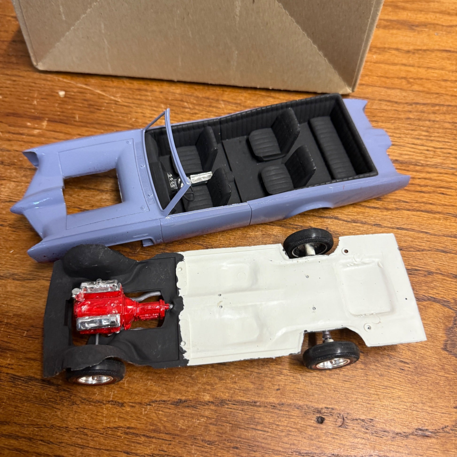 Vintage 1967 Monkees Monkeemobile MPC 1/25 Scale Model - Partially Built