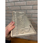 Vintage Oldsmobile Buick GMC Cadillac Dealer Metal Booster License Plate Oklahoma