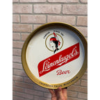 Original Leinenkugel’s Indian Maiden Metal Beer Serving Tray, Chippewa Falls Wi.
