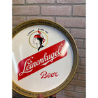 Original Leinenkugel’s Indian Maiden Metal Beer Serving Tray, Chippewa Falls Wi.
