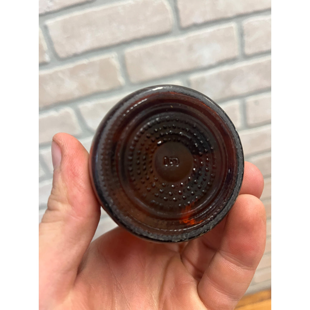 Vintage Hamm's Beer Bottle 12oz Amber Brown Glass Empty w/ Cap & Labels