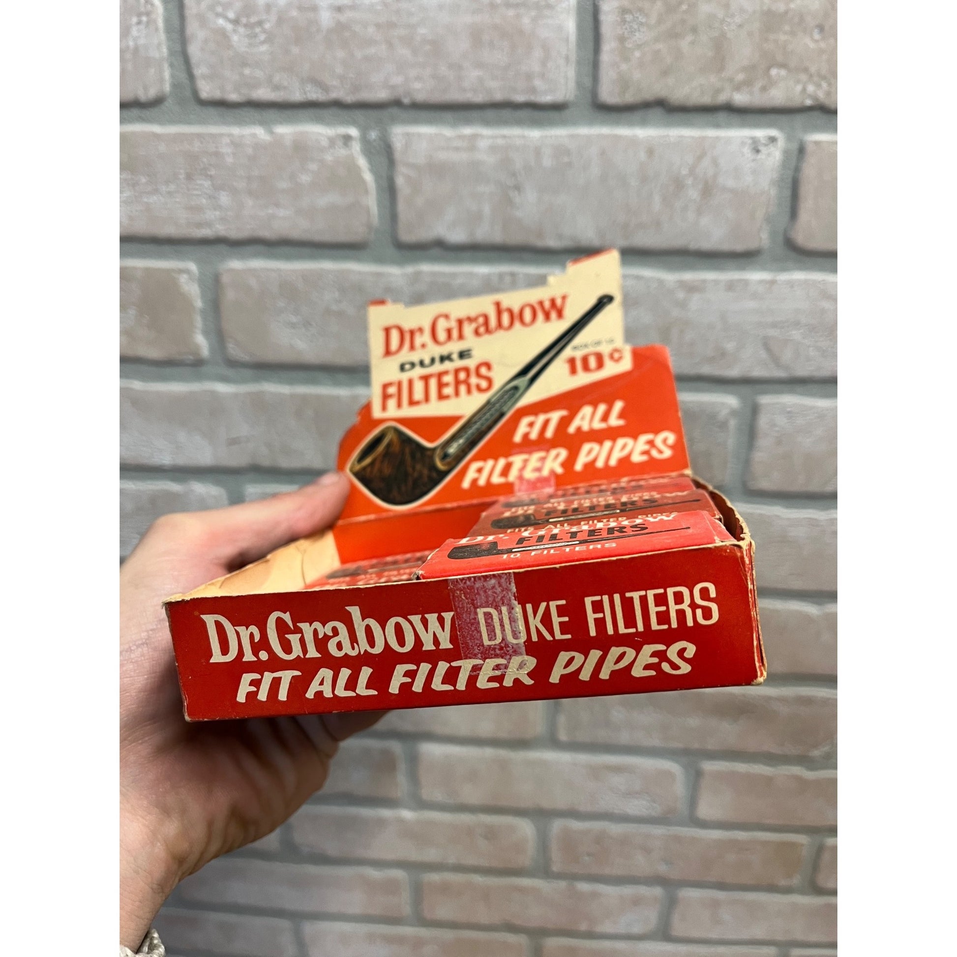 Vintage Dr Grabow Premium Pipe Filters Store Display w/ NOS Unopened Boxes