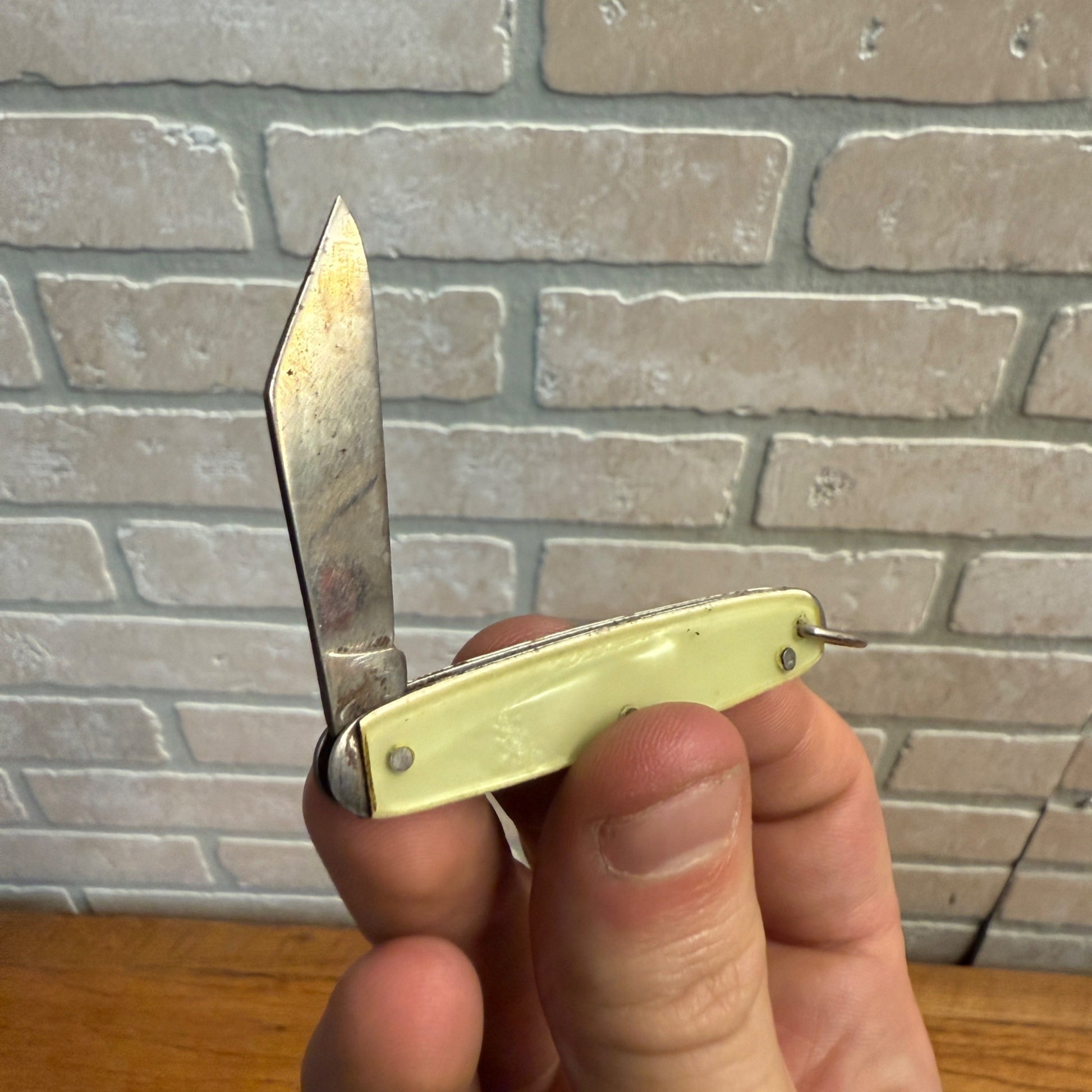 Vintage Imperial Prov. RI Gentleman's Watch Fob Chain Advertising Knife Wilmont MN