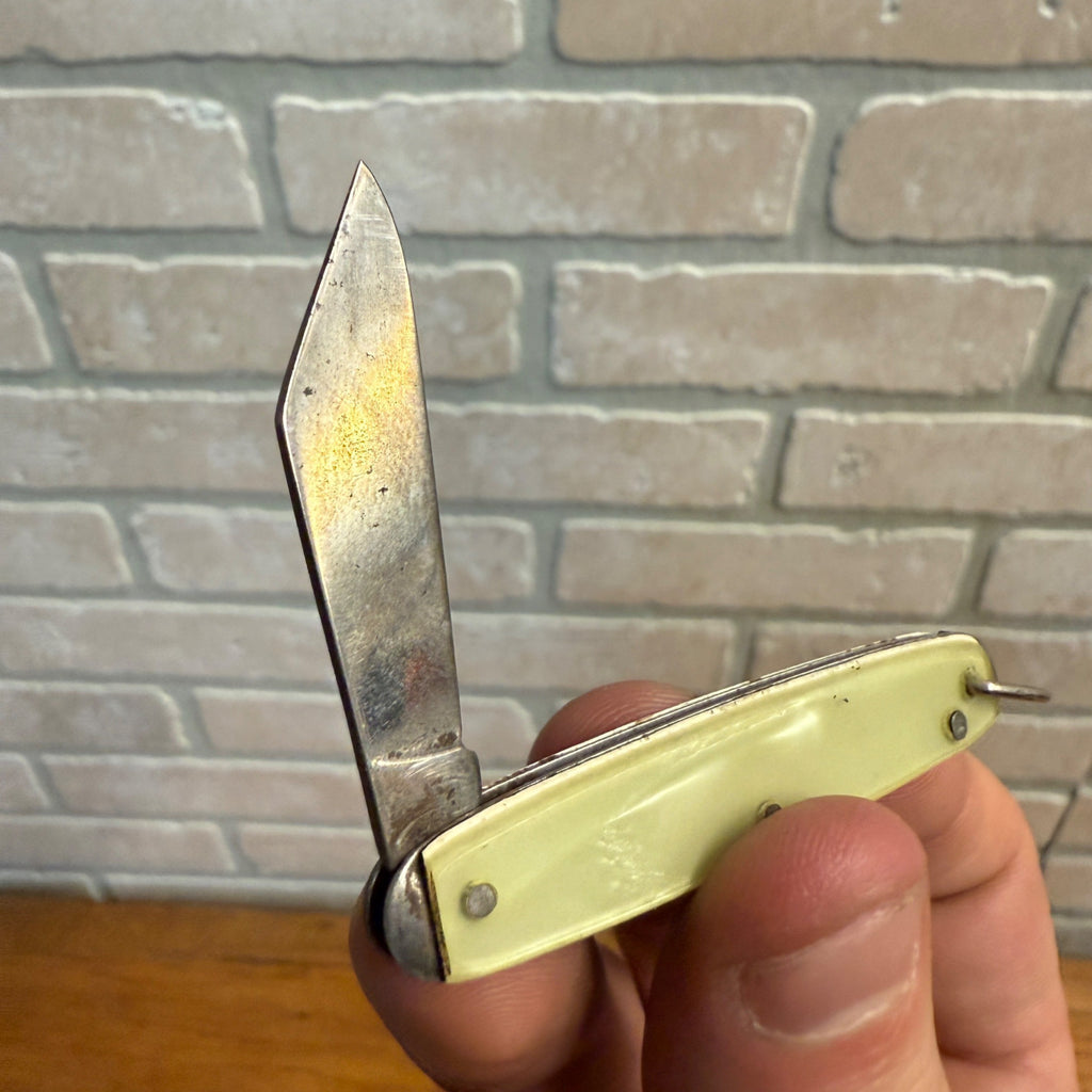 Vintage Imperial Prov. RI Gentleman's Watch Fob Chain Advertising Knife Wilmont MN