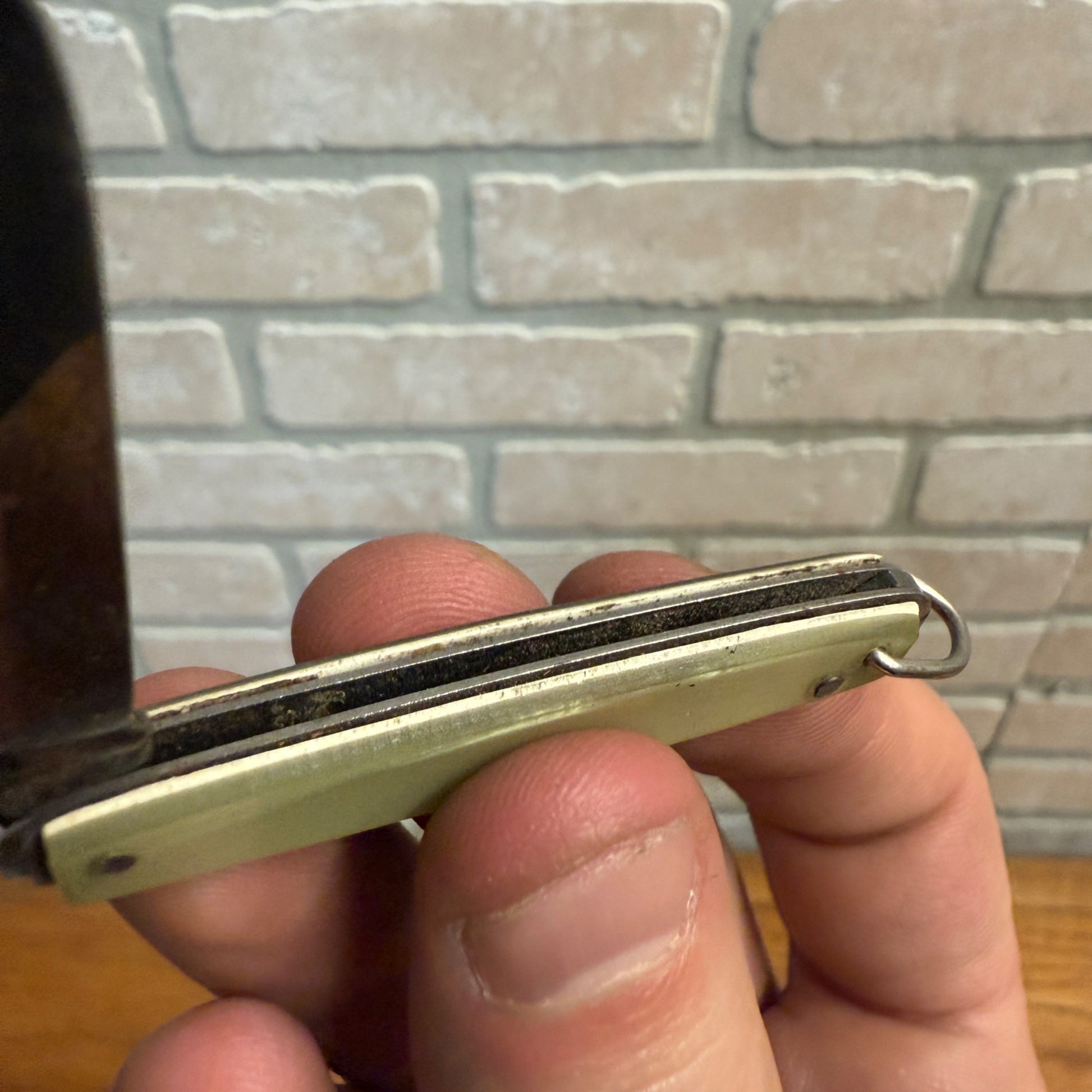 Vintage Imperial Prov. RI Gentleman's Watch Fob Chain Advertising Knife Wilmont MN