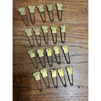 Military Issued Vintage Brass Military Laundry Pins Lot of 25