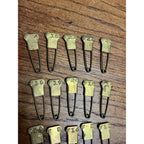 Military Issued Vintage Brass Military Laundry Pins Lot of 25