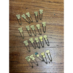 Military Issued Vintage Brass Military Laundry Pins Lot of 25