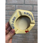 Vintage Booths Dry Gin Vintage Ashtray Ceramic