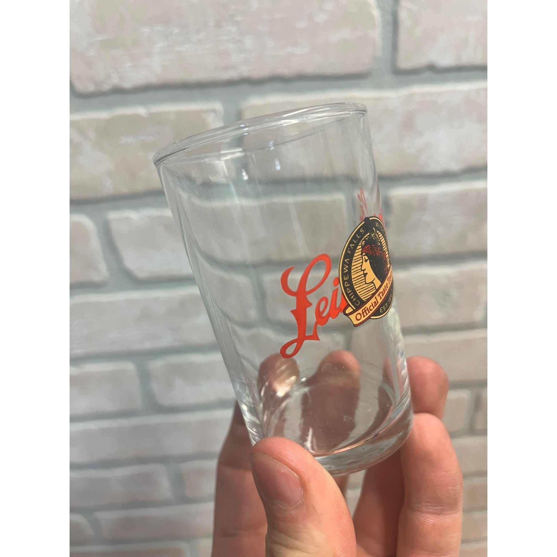 Vintage Leinenkugels Beer Tester Sampler Shot Glass 3-3/8"