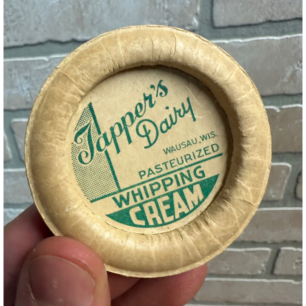 Milk Bottle Cap - Tapper's Dairy Farm -Wausau, (Wisconsin) WI Wis