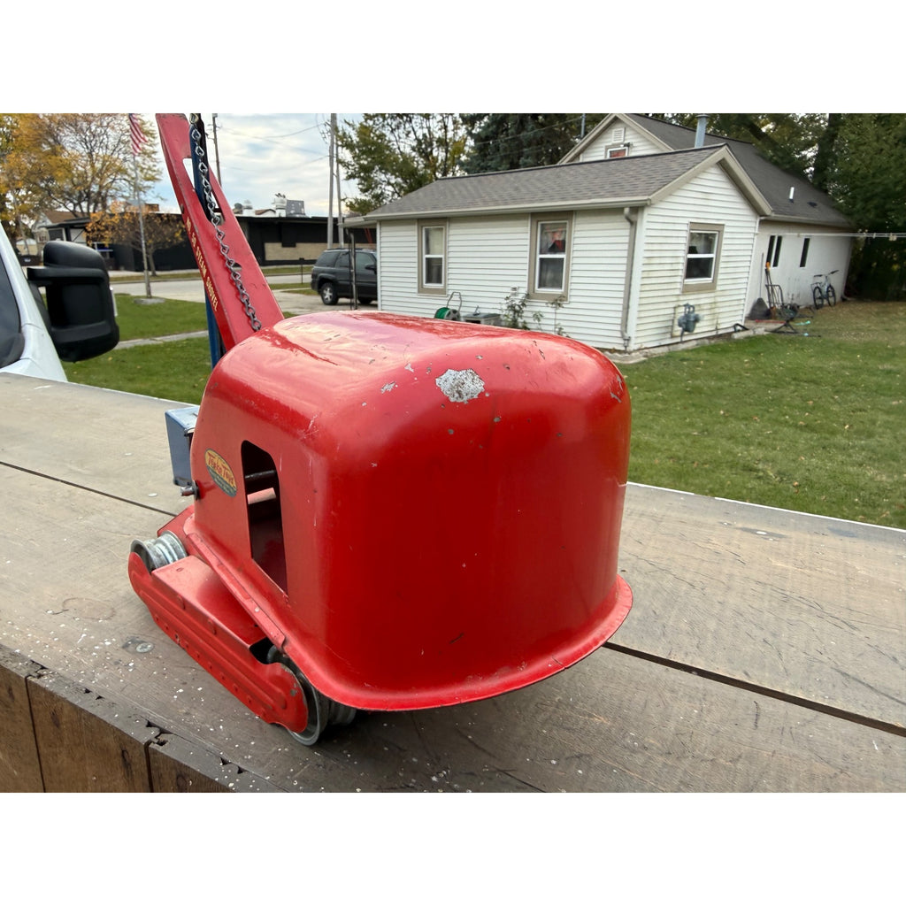Vintage Tonka No. 50 Steam Shovel Construction Red Pressed Steel Toy