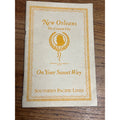 Vintage New Orleans Sunset Way Southern Pacific Lines Booklet Tour Guide 1931 Book