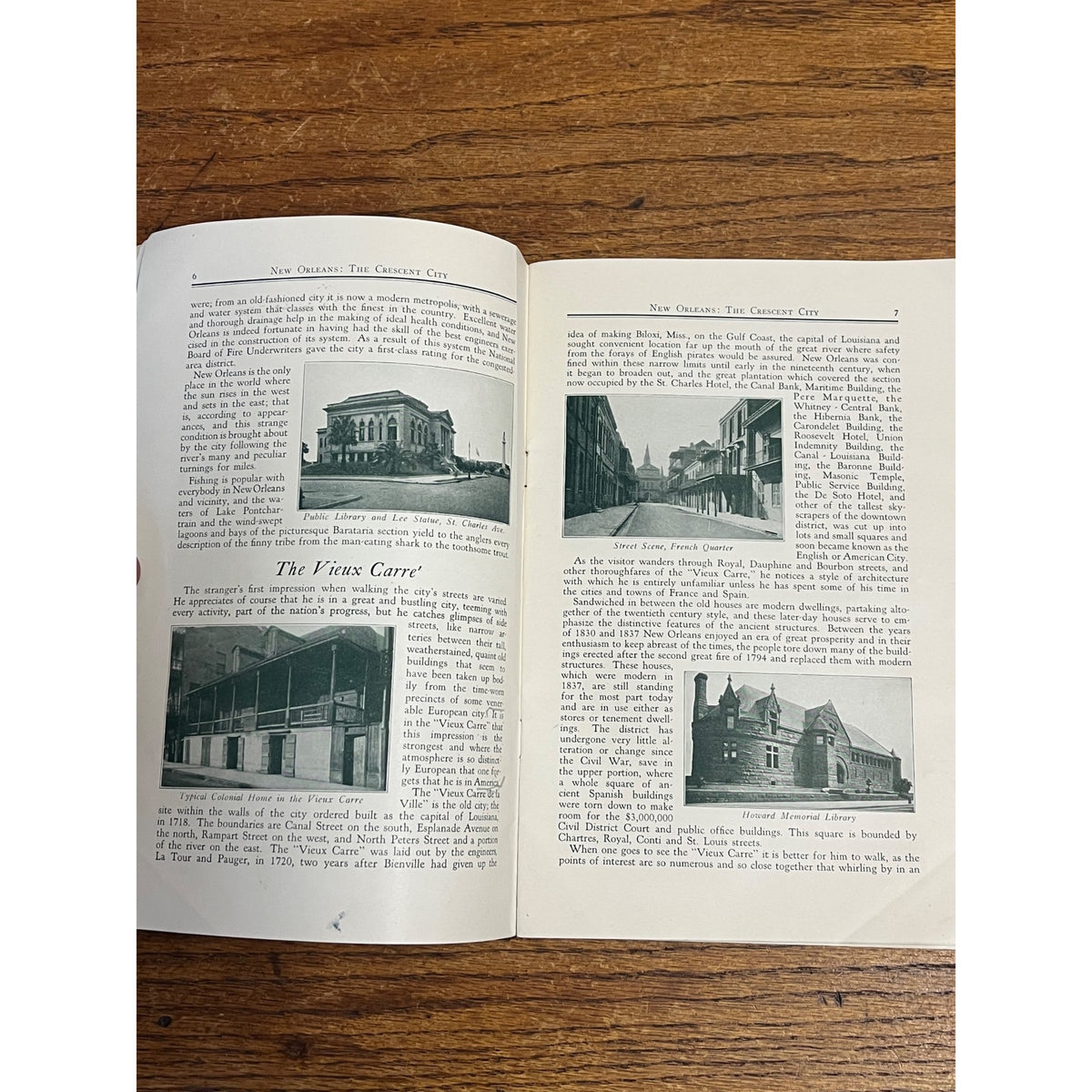 Vintage New Orleans Sunset Way Southern Pacific Lines Booklet Tour Guide 1931 Book
