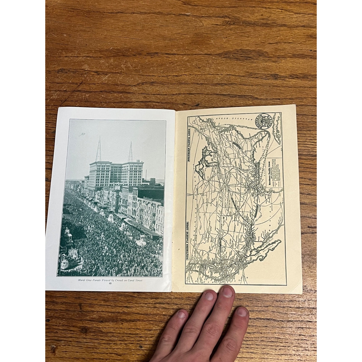 Vintage New Orleans Sunset Way Southern Pacific Lines Booklet Tour Guide 1931 Book
