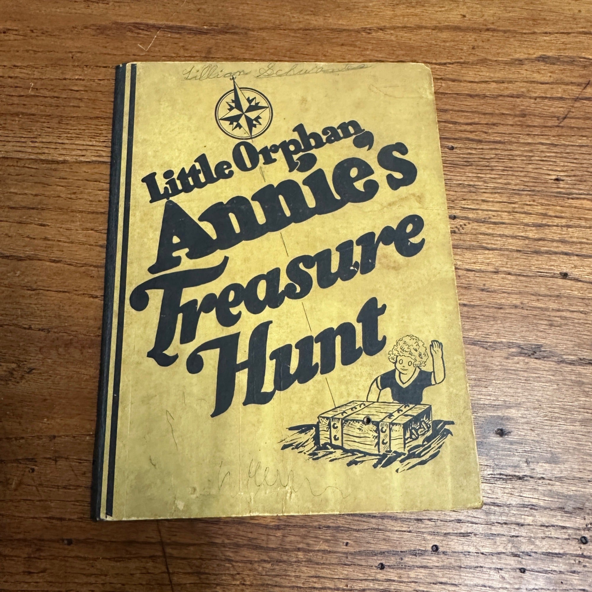 1933 Little Orphan Annie Treasure Hunt Game Board and Song Sheet Music Ovaltine