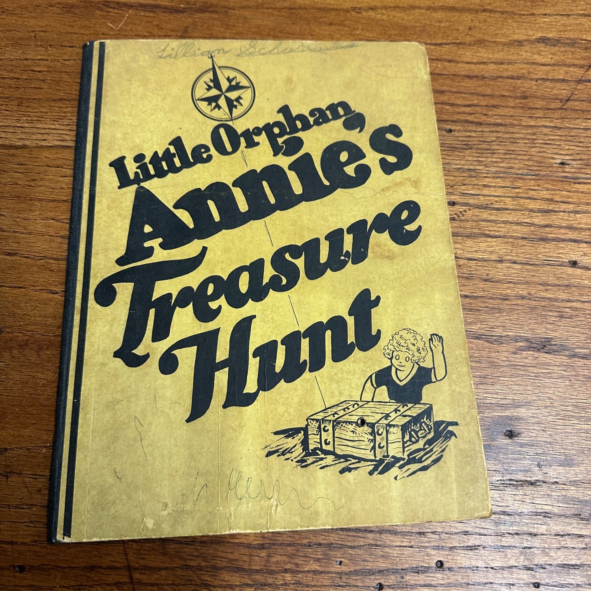 1933 Little Orphan Annie Treasure Hunt Game Board and Song Sheet Music Ovaltine