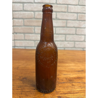 Pre-Pro Cumberland Brewing Co Beer Bottle Amber Brown Embossed MD 12-1/2oz