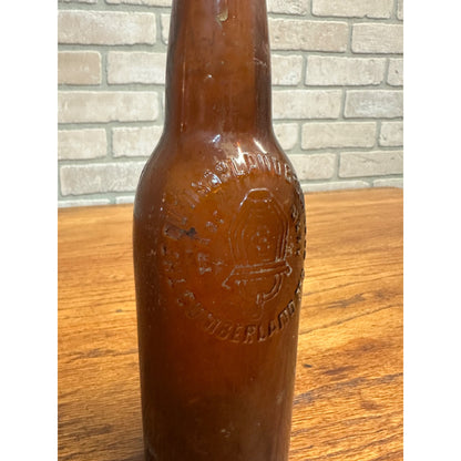 Pre-Pro Cumberland Brewing Co Beer Bottle Amber Brown Embossed MD 12-1/2oz