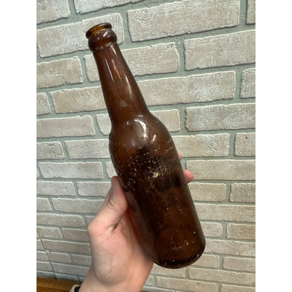 Pre-Pro Cumberland Brewing Co Beer Bottle Amber Brown Embossed MD 12-1/2oz