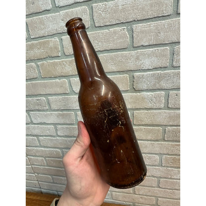 Pre-Pro Cumberland Brewing Co Beer Bottle Amber Brown Embossed MD 12-1/2oz