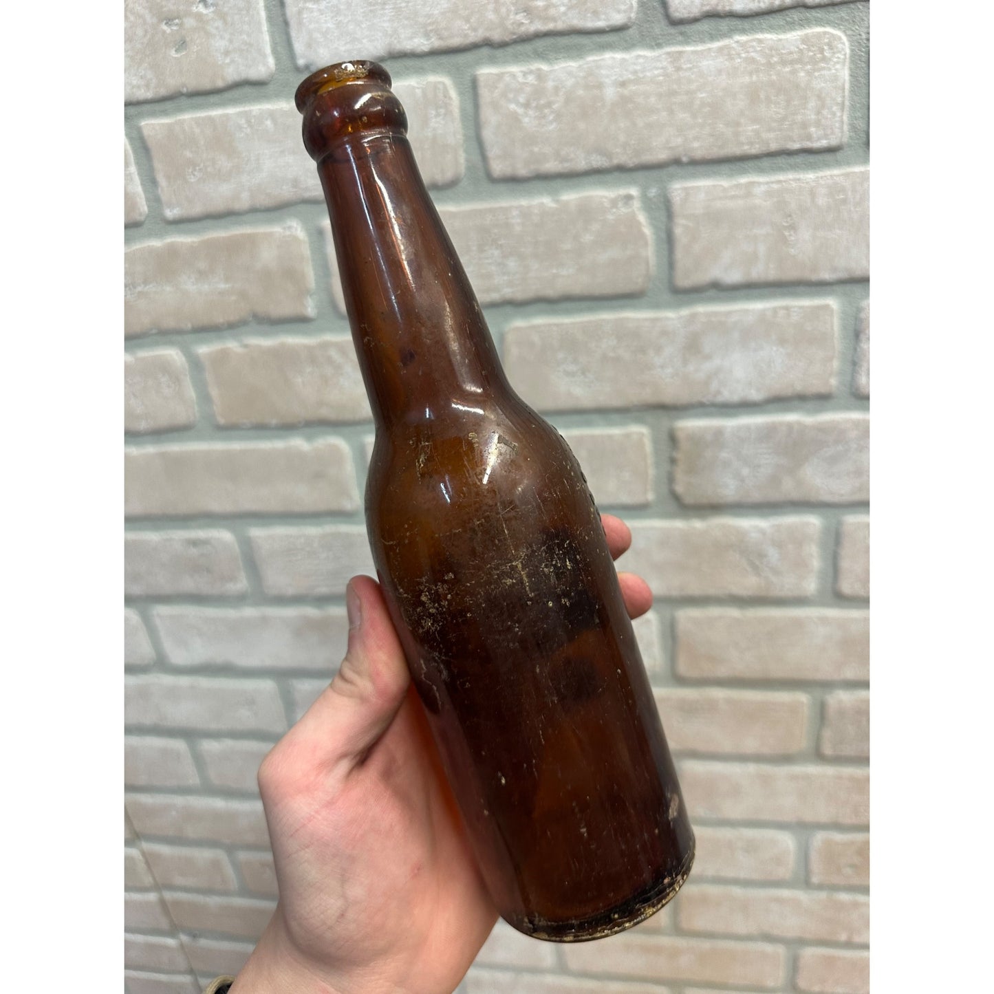 Pre-Pro Cumberland Brewing Co Beer Bottle Amber Brown Embossed MD 12-1/2oz