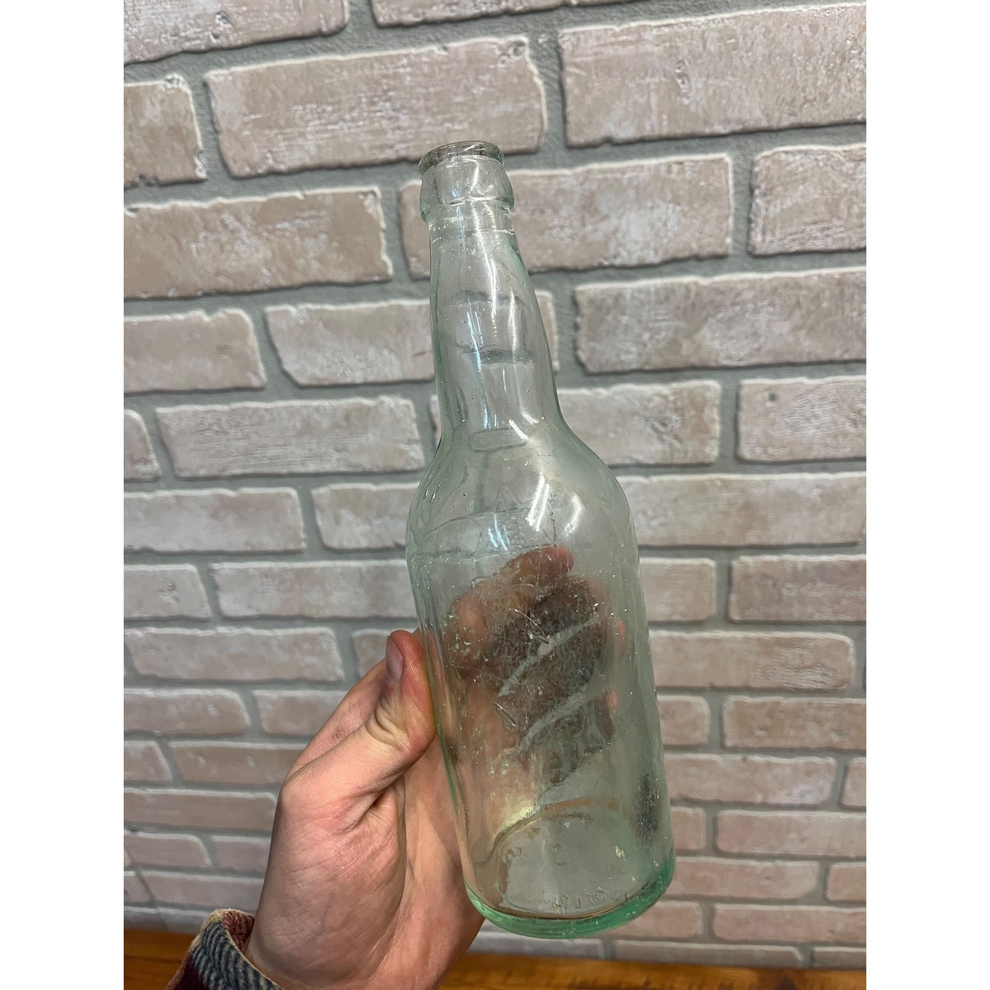 Pre-Pro Val Blatz Brewing Company Milwaukee Vintage Aqua Blue Beer Bottle