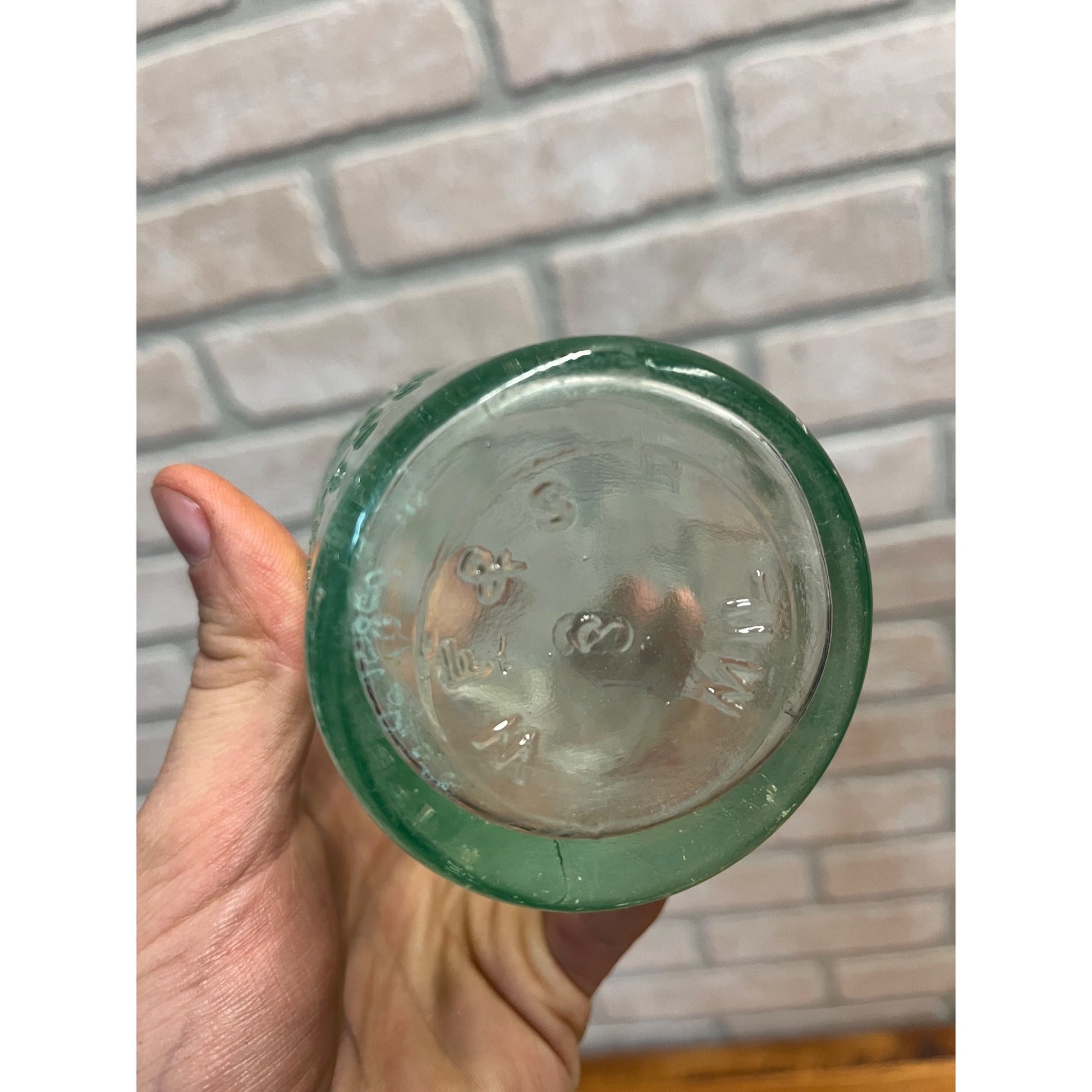 Pre-Pro Val Blatz Brewing Company Milwaukee Vintage Aqua Blue Beer Bottle