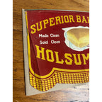 Early 1900's Holsum Bread Cloth Pennant Advertising Banner Sign Superior Baking Co.