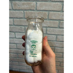 Vintage Schroeder Dairy West Bend Wis Half Pint Milk Bottle WI Wisconsin