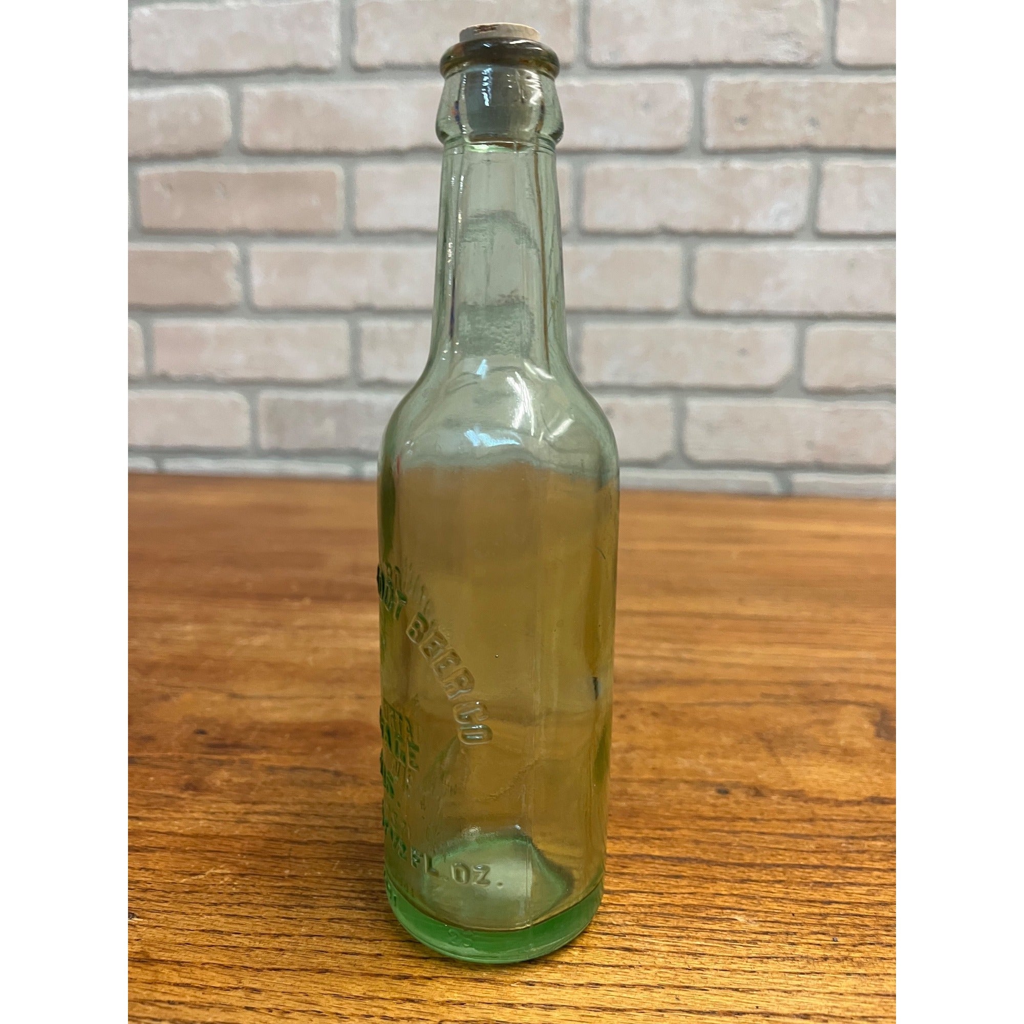 Vintage Portage Root Beer Co Wi Soda Bottle Portage Wisconsin Embossed