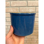 Vintage Red Wing Stoneware 2lb Blue Butter Crock Pirmitive Farmhouse