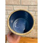 Vintage Red Wing Stoneware 2lb Blue Butter Crock Pirmitive Farmhouse