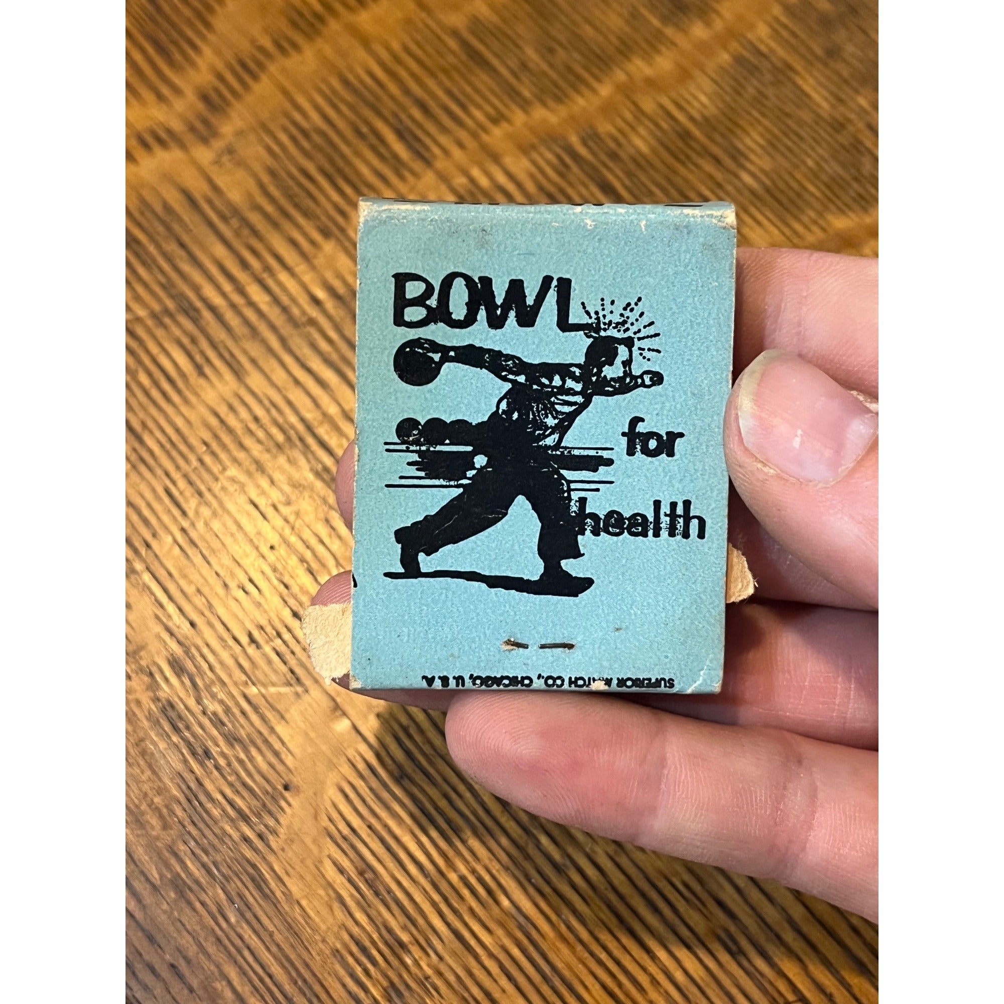 Vintage Matchbook Advertising - Frank's Little Bohemia Bar Bowling & Restaurant - Rib Lake, Wis.