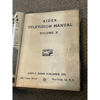 Riders Television Manual Volume 8 Guide - Vintage TVs, Schematics & Alignment