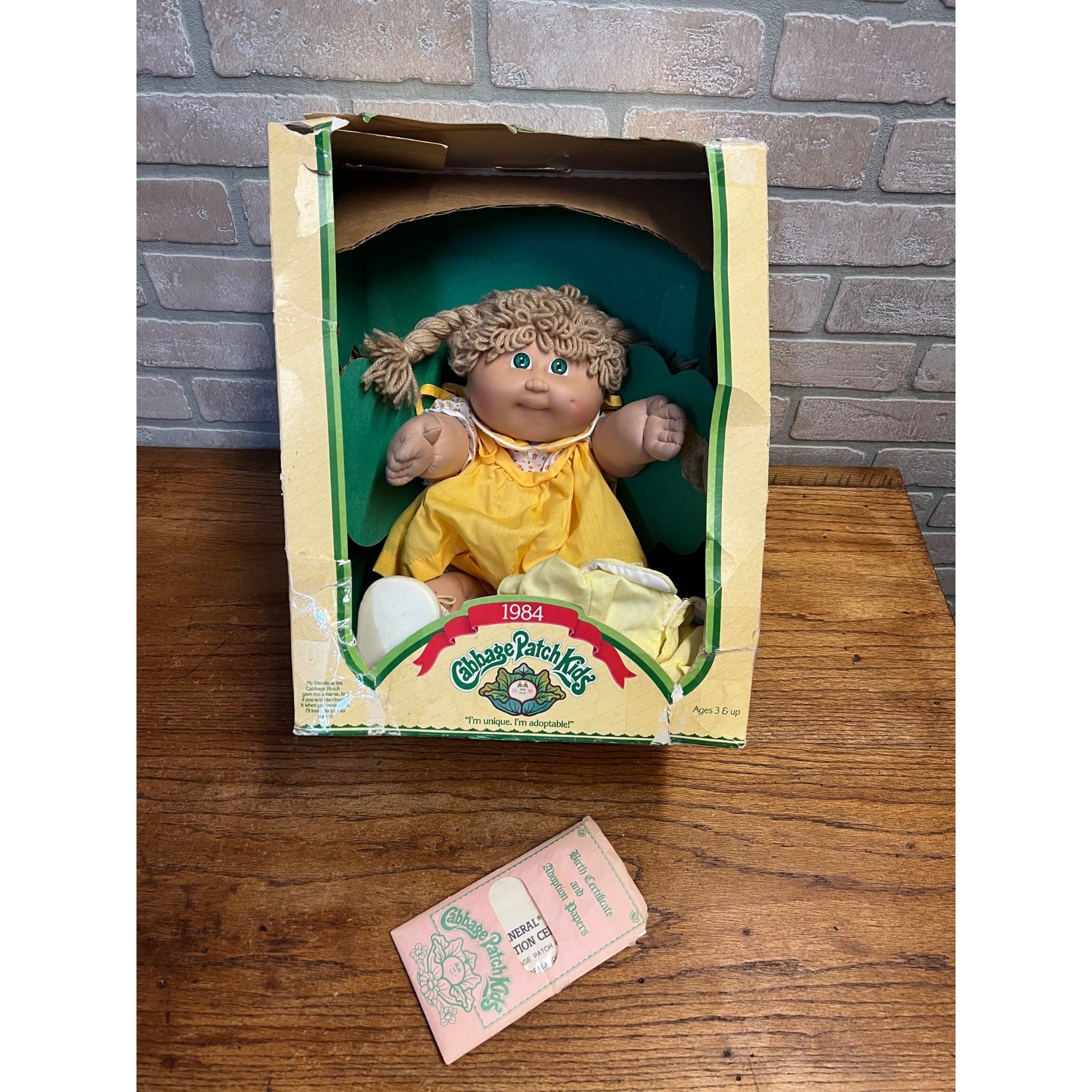 Vintage 1984 Cabbage Patch Kids Doll, In Original Box Honey Fransica