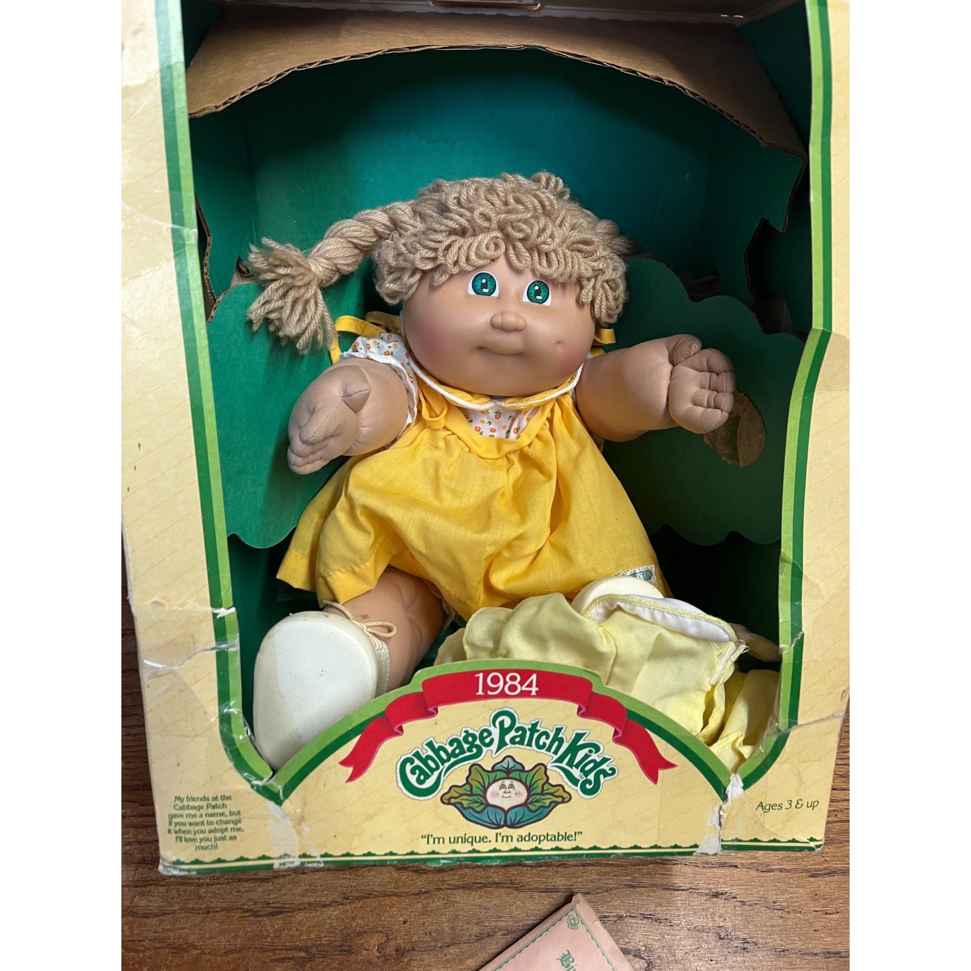 Vintage 1984 Cabbage Patch Kids Doll, In Original Box Honey Fransica