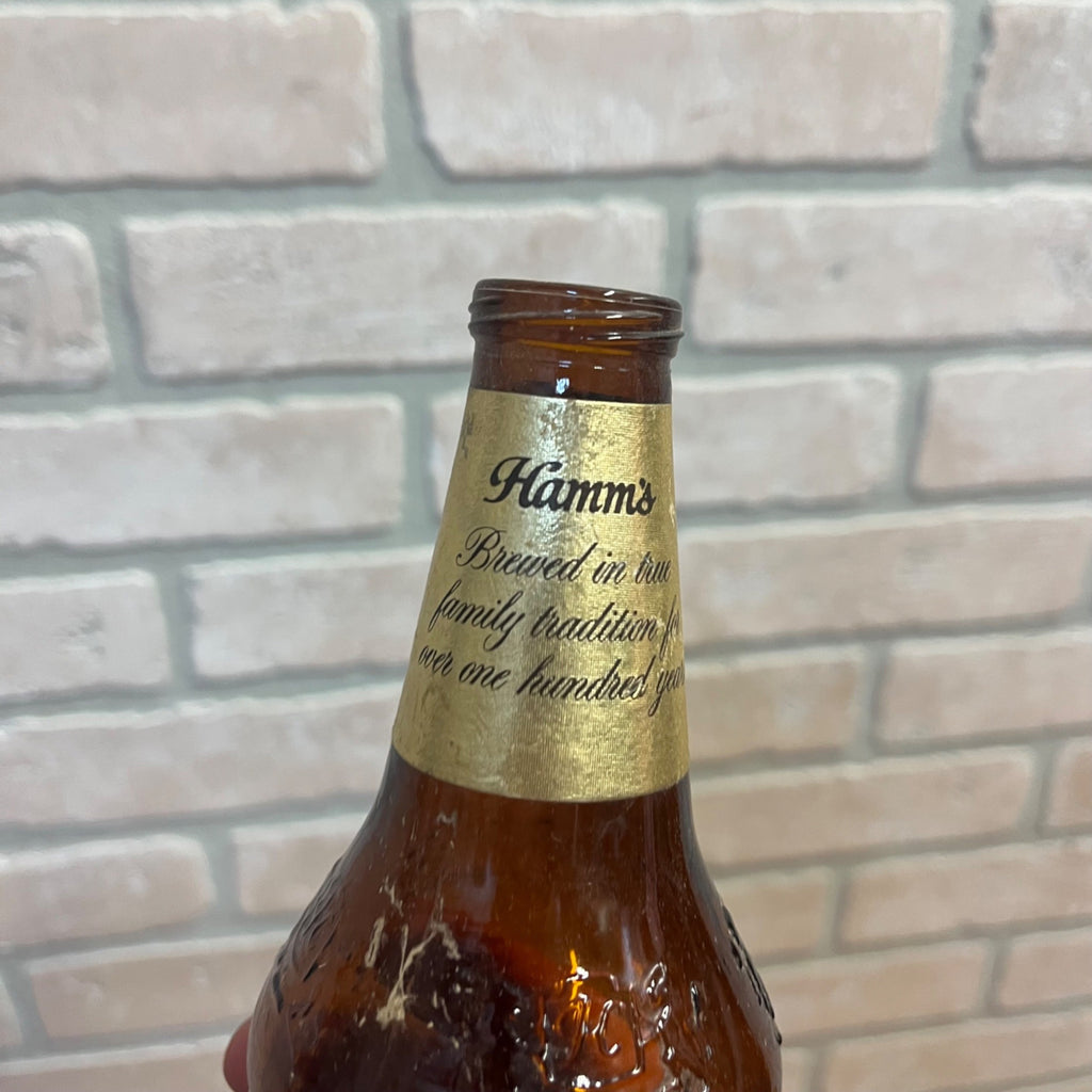 Vintage Hamm's 12oz 1970s Glass Beer Bottle Hamms Stubby